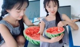 夏日吃瓜拍照滤镜