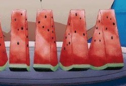 吃瓜动作怎么画,吃瓜动作的生动描绘